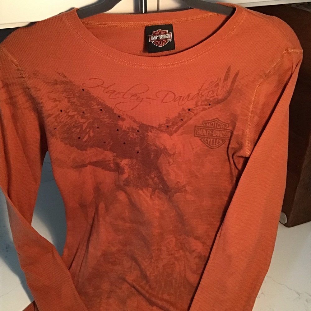Harley Davidson women’s pique medium shirt